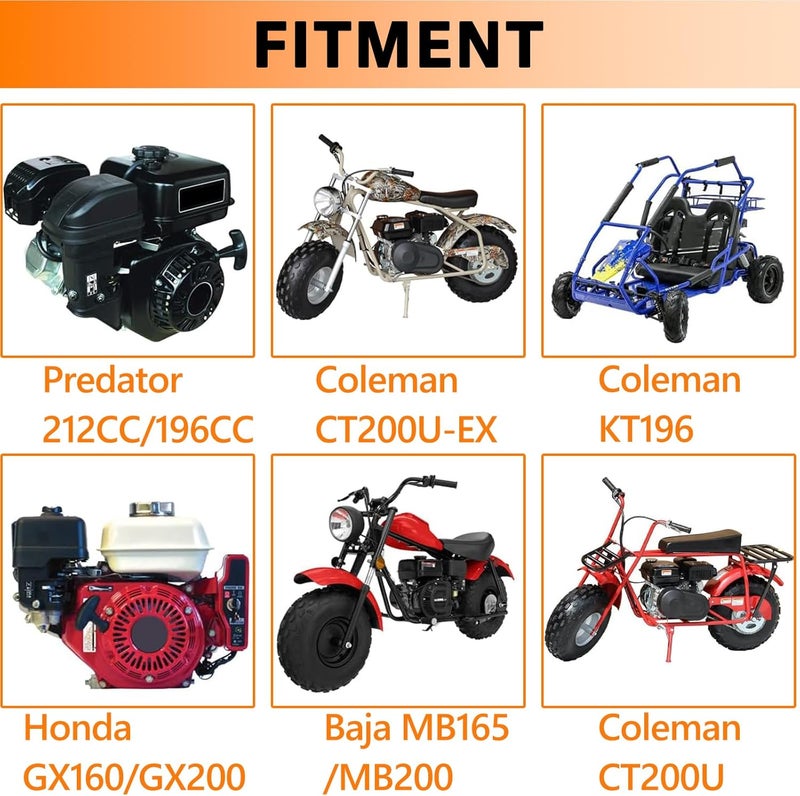Automost 212cc Gas Tank for Predator 212cc 196cc 6.5HP 7HP for Coleman CT200U CT200U-EX BT200X KT196 for TrailMaster MB200 Mini Bike Go Kart Engine Parts - Image 5